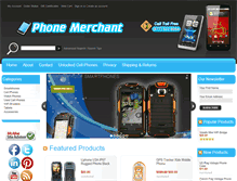 Tablet Screenshot of phonemerchant.com